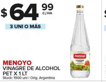 Carrefour Maxi Menoyo Vinagre De Alcohol Pet x1 lt oferta