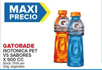 Gatorade Isotonica Pet vs Sabores x500 cc