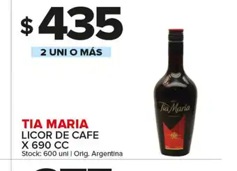 Carrefour Maxi Tia Maria Licor De Cafe x 960 cc oferta