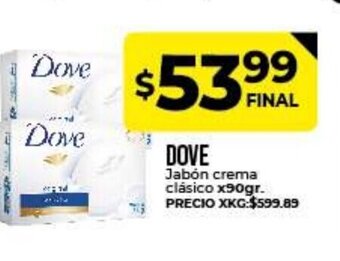 Supermayorista Vital Dove Jabón crema clásico x90gr oferta