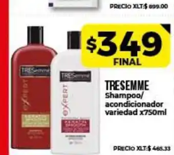 Supermayorista Vital Tresemme Shampoo/acondicionador variedad x750ml oferta