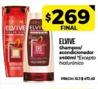 Supermayorista Vital Elvive Shampoo/acondicionador x 400ml oferta