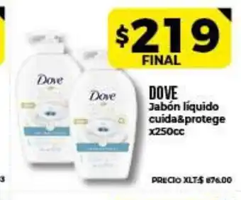 Supermayorista Vital Dove Jabón líquido cuida&protege x 250cc oferta