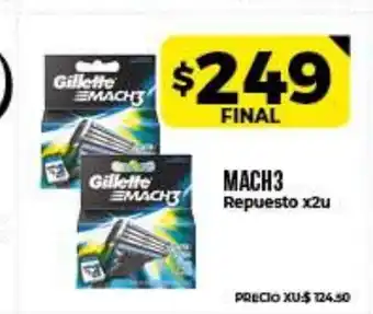 Supermayorista Vital Mach3 Repuesto x2u oferta