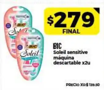 Supermayorista Vital Bic Soleil sensitive máquina descatable x2u oferta