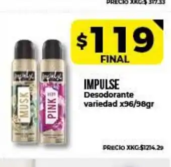 Supermayorista Vital Impulse Desodorante variedad x96/98gr oferta