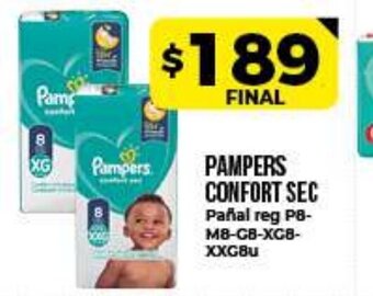 Supermayorista Vital Pampers Confort Sec Pañal reg oferta