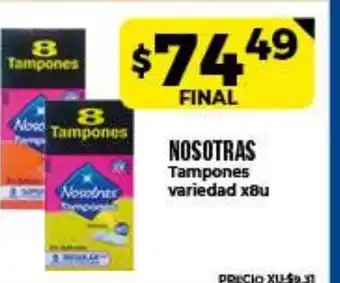 Supermayorista Vital Nosotras Tampones variedad x8u oferta