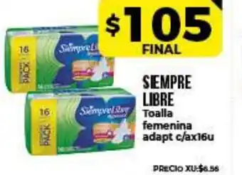 Supermayorista Vital Siempre Libre Toalla femenina adapt oferta