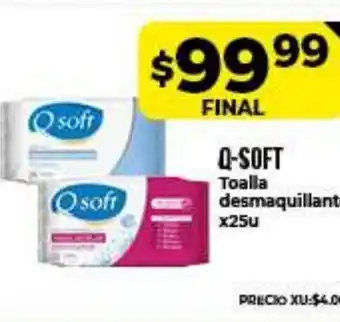 Supermayorista Vital Q-Soft Toalla desmaquillant x25u oferta