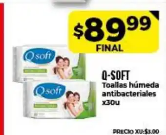 Supermayorista Vital Q-Soft Toallas húmeda antibacteriales x30u oferta