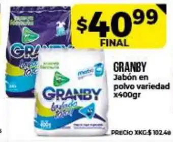 Supermayorista Vital Grandby Jabón en polvo variedad x 400gr oferta