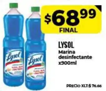 Supermayorista Vital Lysol Marina desinfectante x900ml oferta