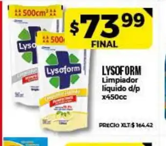 Supermayorista Vital Lysoform Limpiador líquido d/p x450cc oferta