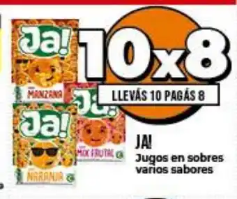 Supermayorista Vital Ja! Jugos en sobres varios sabores oferta