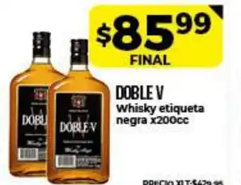 Supermayorista Vital Doble V Whisky etiqueta negra x200cc oferta