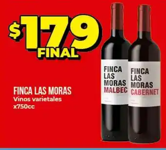 Supermayorista Vital Finca Las Moras Vinos varietales x750cc oferta