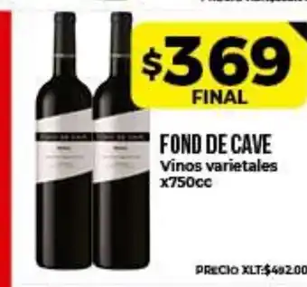 Supermayorista Vital Fond De Cave Vinos varietales x750cc oferta