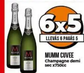 Supermayorista Vital Mumm Cuvee Champagne demi sec x750cc oferta