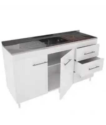 Giúdice Bajo mesada 1.40 art3014 c/estante blanco oferta