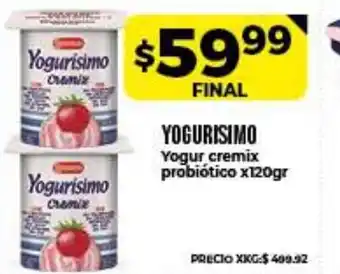 Supermayorista Vital Yogurismo Yogur cremix probiótico x120gr oferta