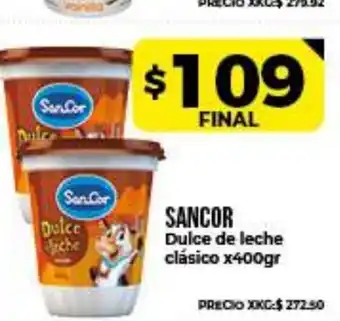 Supermayorista Vital Sancor Dulce de leche clásico x 400gr oferta