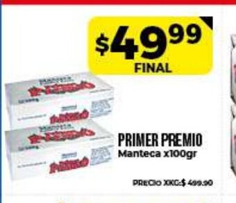 Supermayorista Vital Primer Premio Manteca x100gr oferta