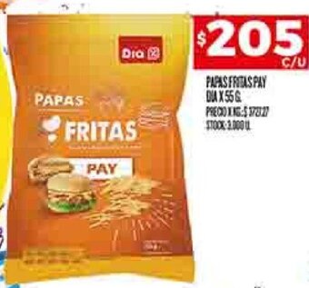 Supermercados DIA Papas Fritas Pay Dia 55g oferta