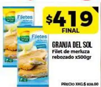 Supermayorista Vital Granja Del Sol Filet de merluza rebozado x500gr oferta