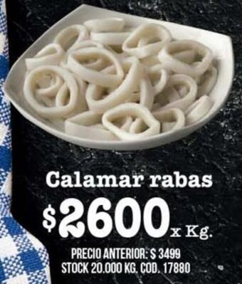 Coto Calamar Rabas x kg oferta