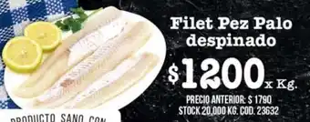 Coto Filet Pez Palo Despinado x kg oferta