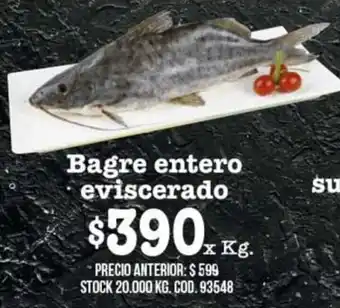 Coto Bagre Entero Eviscerado x kg oferta