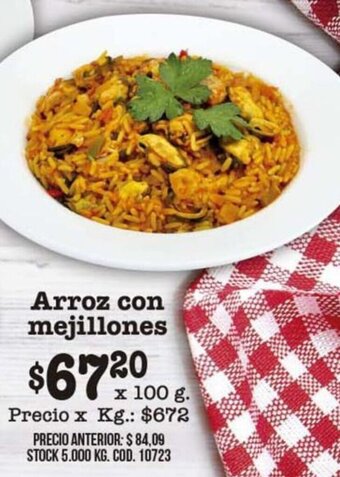 Coto Arroz con Mejillones x 100g oferta