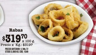 Coto Rabas x 100g oferta