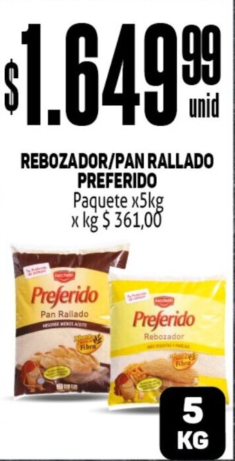 Makro Rebozador / Pan Rallado Preferido x 5kg oferta