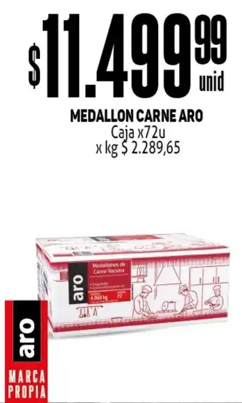Makro Medallon Carne Aro caja x 72 u oferta