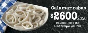 Coto Calamar Rabas x kg oferta