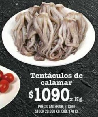 Coto Tentáculos de Calamar x kg oferta