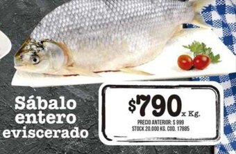 Coto Sábalo Entero Evisceraado x kg oferta