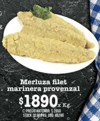 Coto Merluza Filet Marinera Provenzal x kg oferta