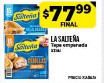 Supermayorista Vital La Salteña Tapa empanada x15u oferta