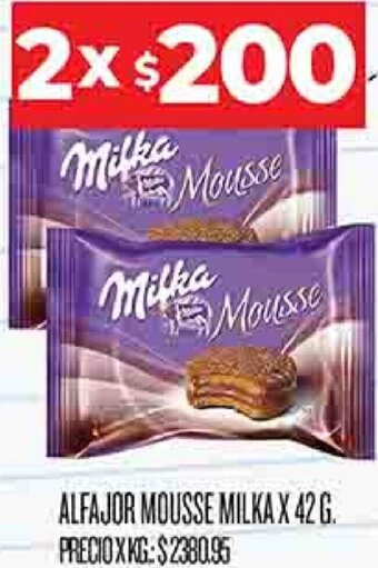 Supermercados DIA Alfajor Mouse Milka 2x42g oferta