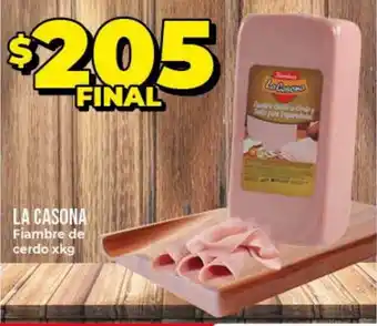 Supermayorista Vital La Casona Fiambre de cerdo xkg oferta