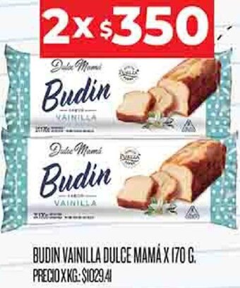 Supermercados DIA Budin Vainilla Dulce Mamá 2x170g oferta