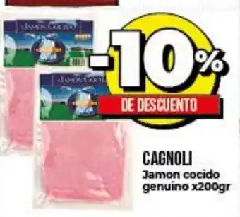 Supermayorista Vital Cagnoli Jamon cocido genuino x200gr oferta