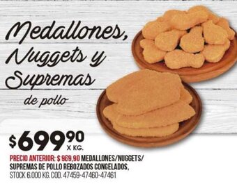 Coto Medallones/ Nuggets/Supremas de Pollo Rebozados Congelados oferta