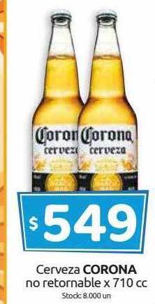 Cordiez Cerveza corona no retornable oferta