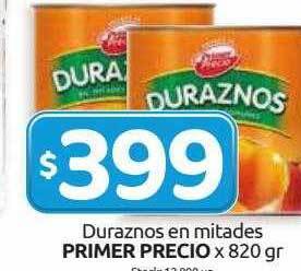 Cordiez Duraznos en mitades primer precio oferta