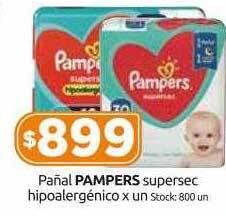 Cordiez Pañal pampers supersec hipoalergénico oferta