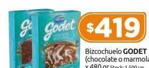 Cordiez Bizcochuelo godet chocolate o marmolado oferta